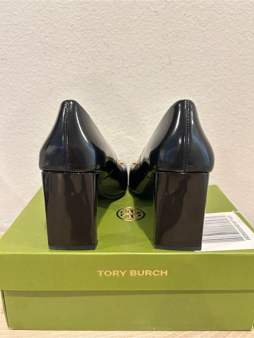 NIB Tory Burch Women's Ring Hardware Pumps 85mm Black, Size 7.5, $450 Retail
